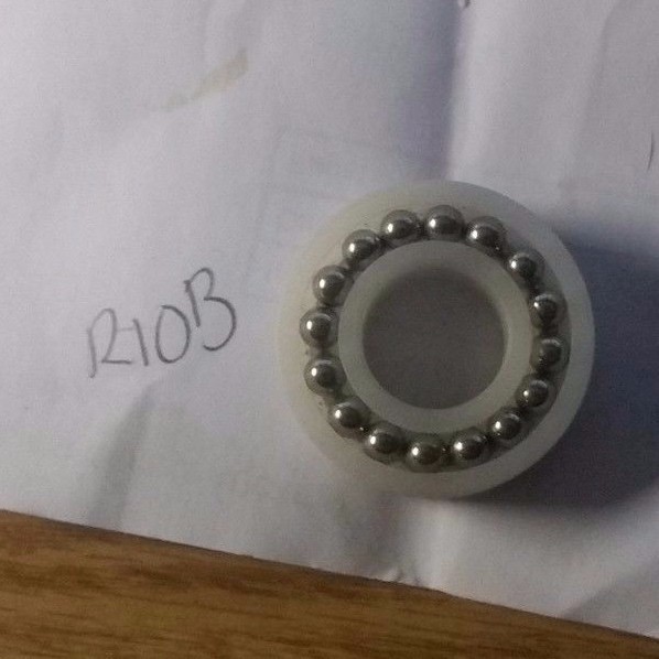 Qty10 R10B Plastic Race 316 SS Ball Bearing Dual Row 5/8″ ID 1-3/8″ OD 7/16″ THK