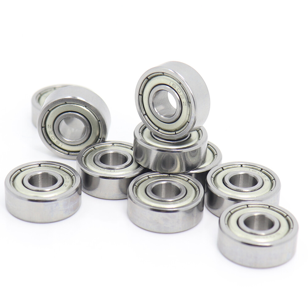 10Pcs – 1602ZZ 1/4″x11/16″x1/4″ Inch Bearing Metal Shielded Ball Bearings 1602 z