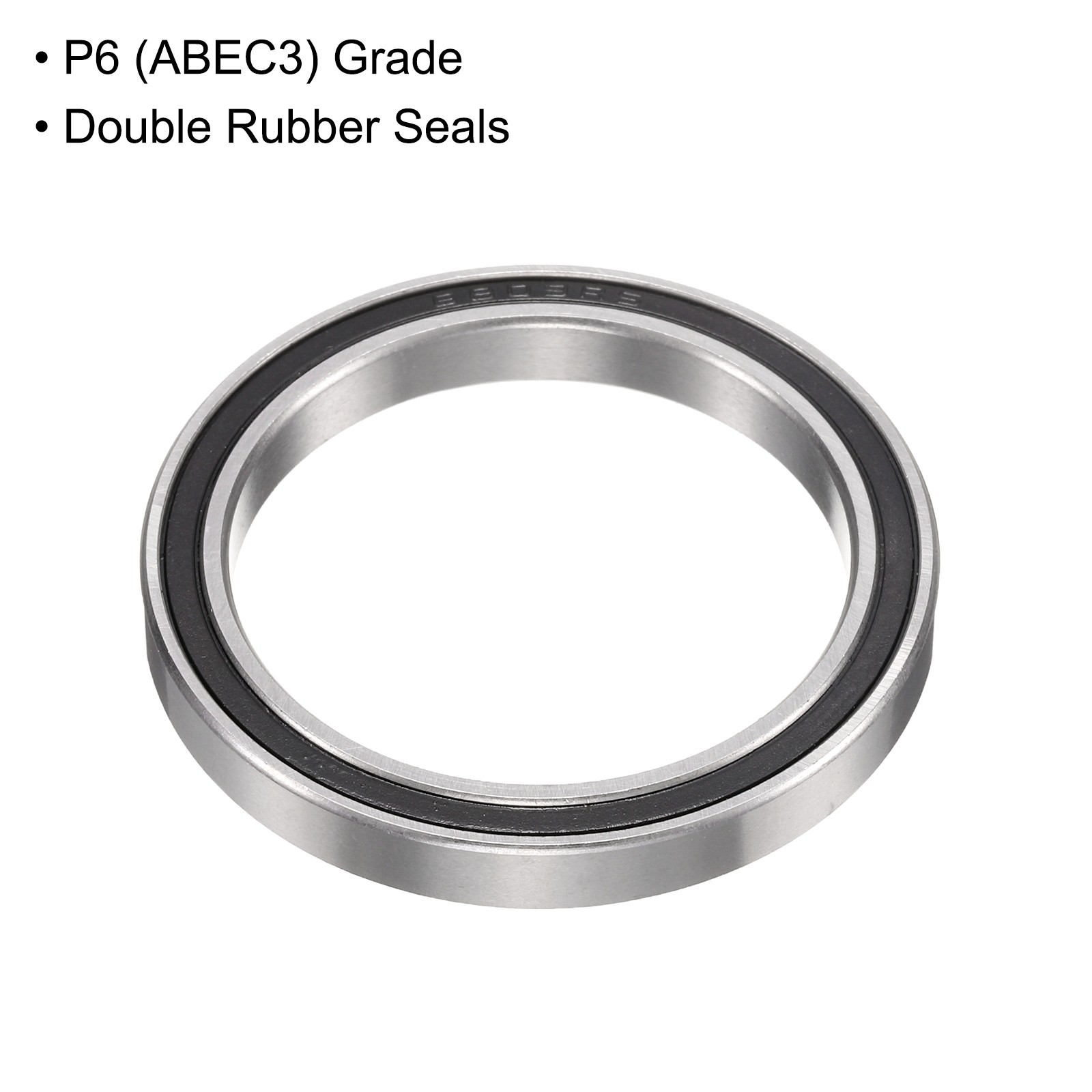 10pcs 6809-2RS Ball Bearing 45x58x7mm, Chrome Steel Rubber Seals, ABEC 3