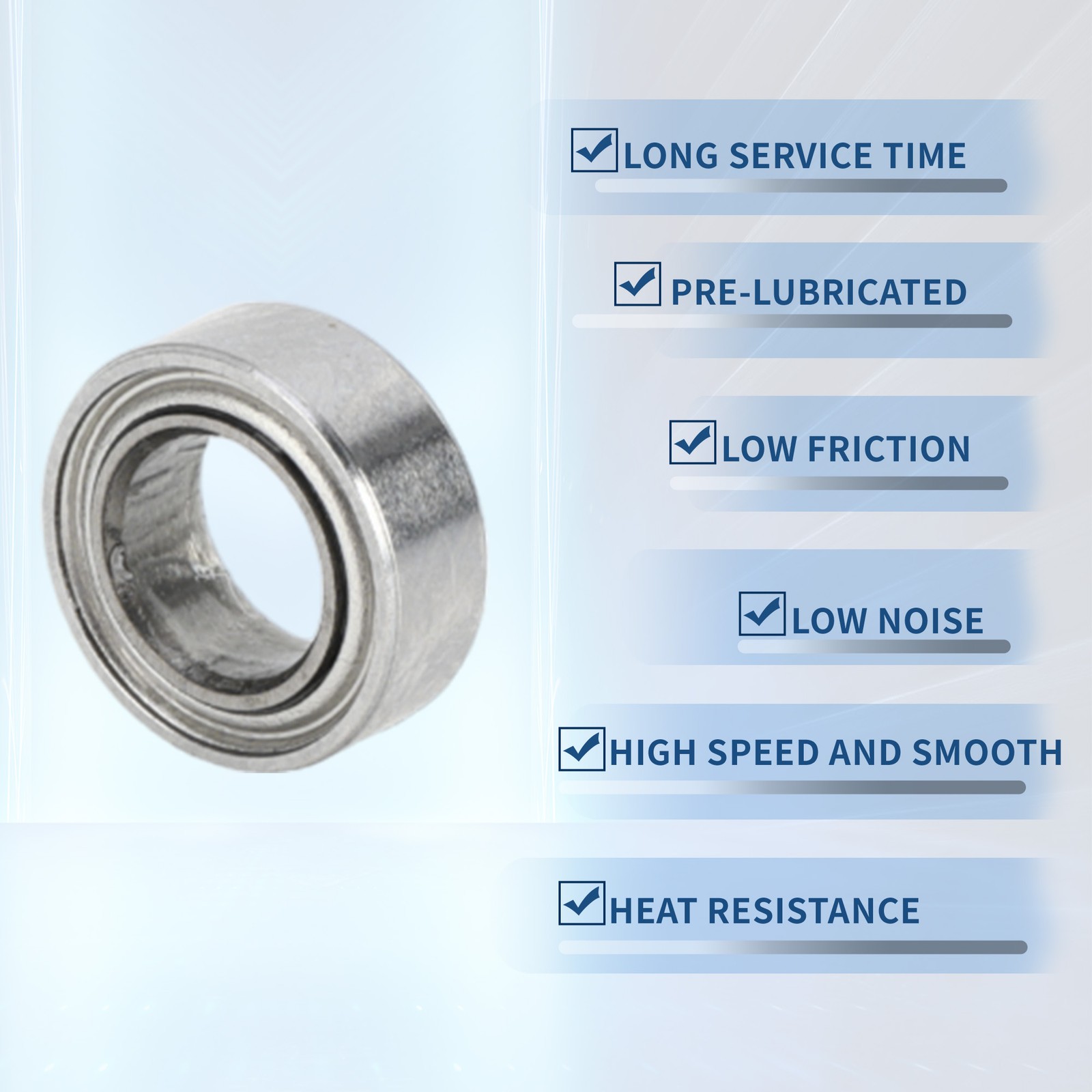 740ZZ Deep Groove Ball Bearings 4x7x2.5mm 1 Pc Scooter Skateboard Wheel