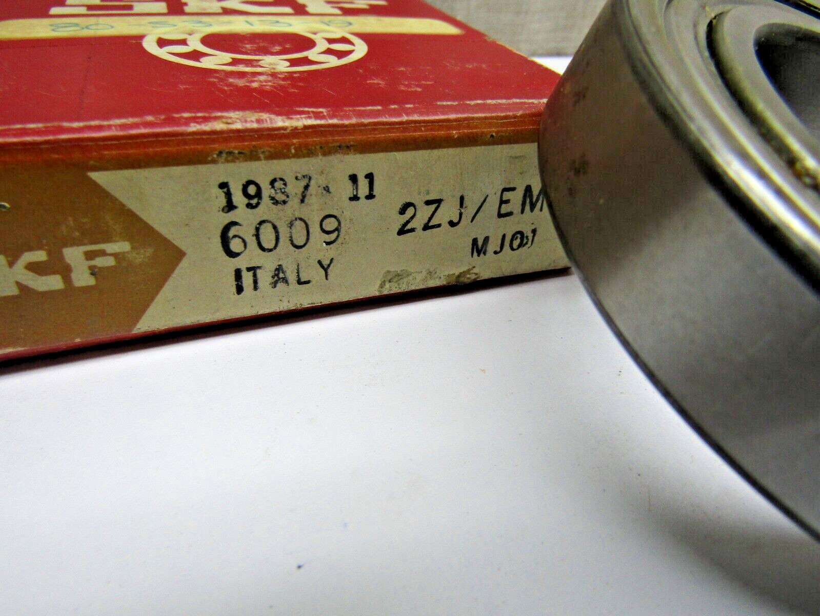 SKF 6009-2Z JEM 45mm X 75mm X 16mm Metal Shielded Bearing