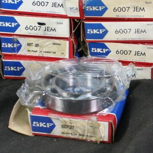 Five (5) SKF 6007 JEM Metric Deep Groove Bearings 35 MM ID Argentina NEW