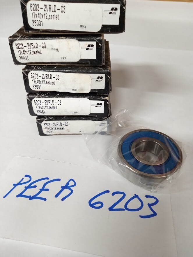 (1) 6203 2VRLD-C3 PEER BEARING NOS
