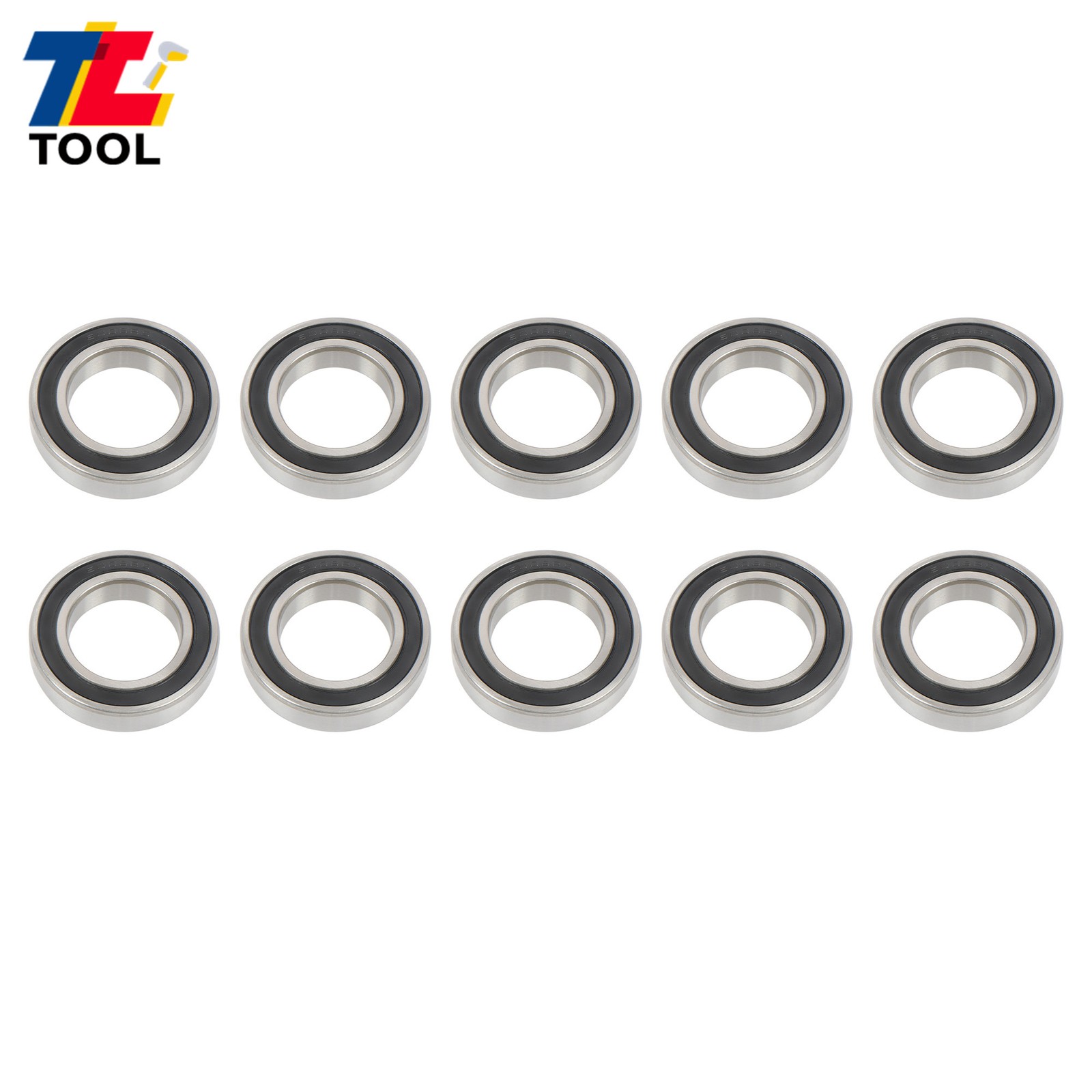 Industrial 6008-2RS Bearings 10pcs 40x68x15mm Double Sealed