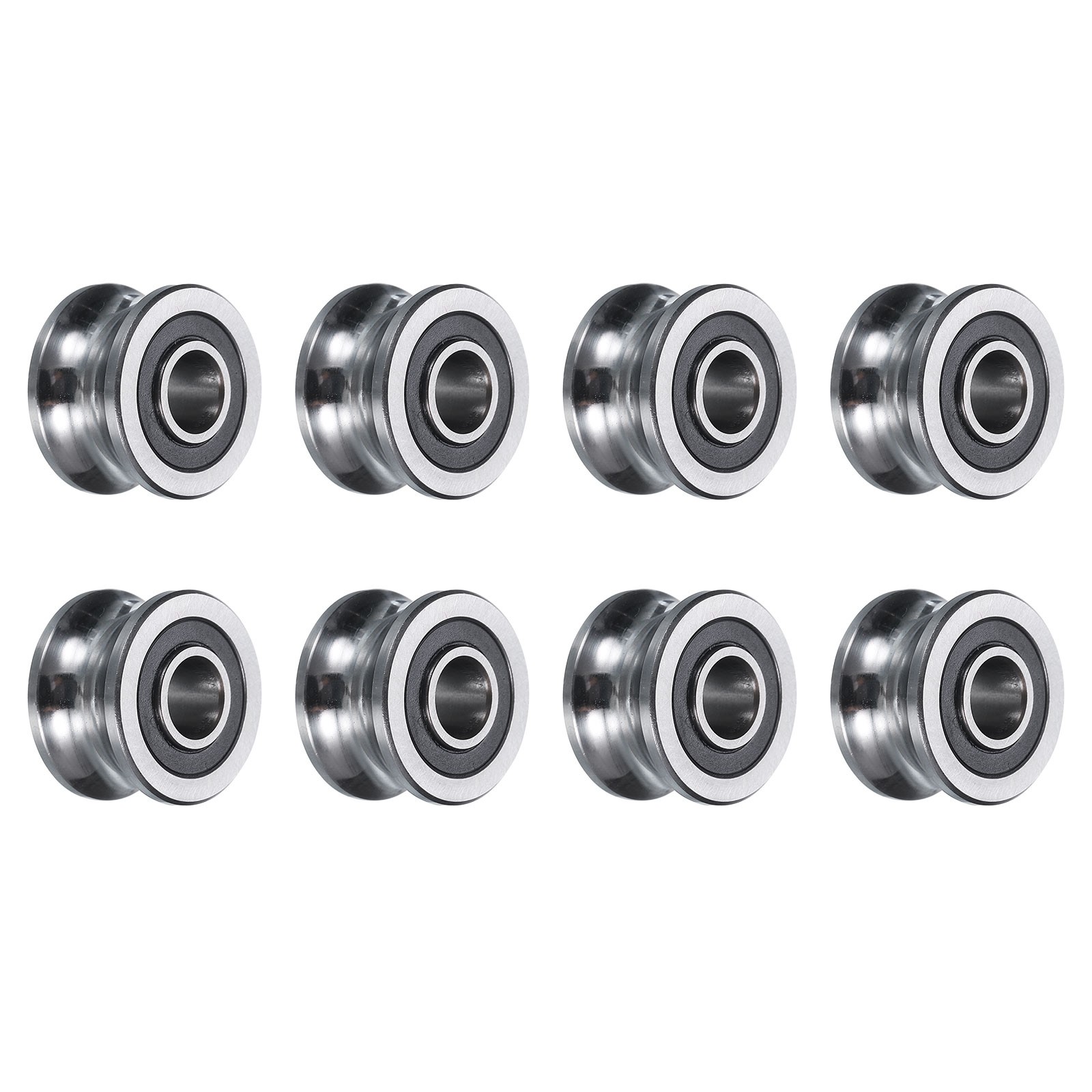 8pcs SG22 U Groove Track Guide Bearing 8×22.5×14.5mm U Groove Roller Wheel