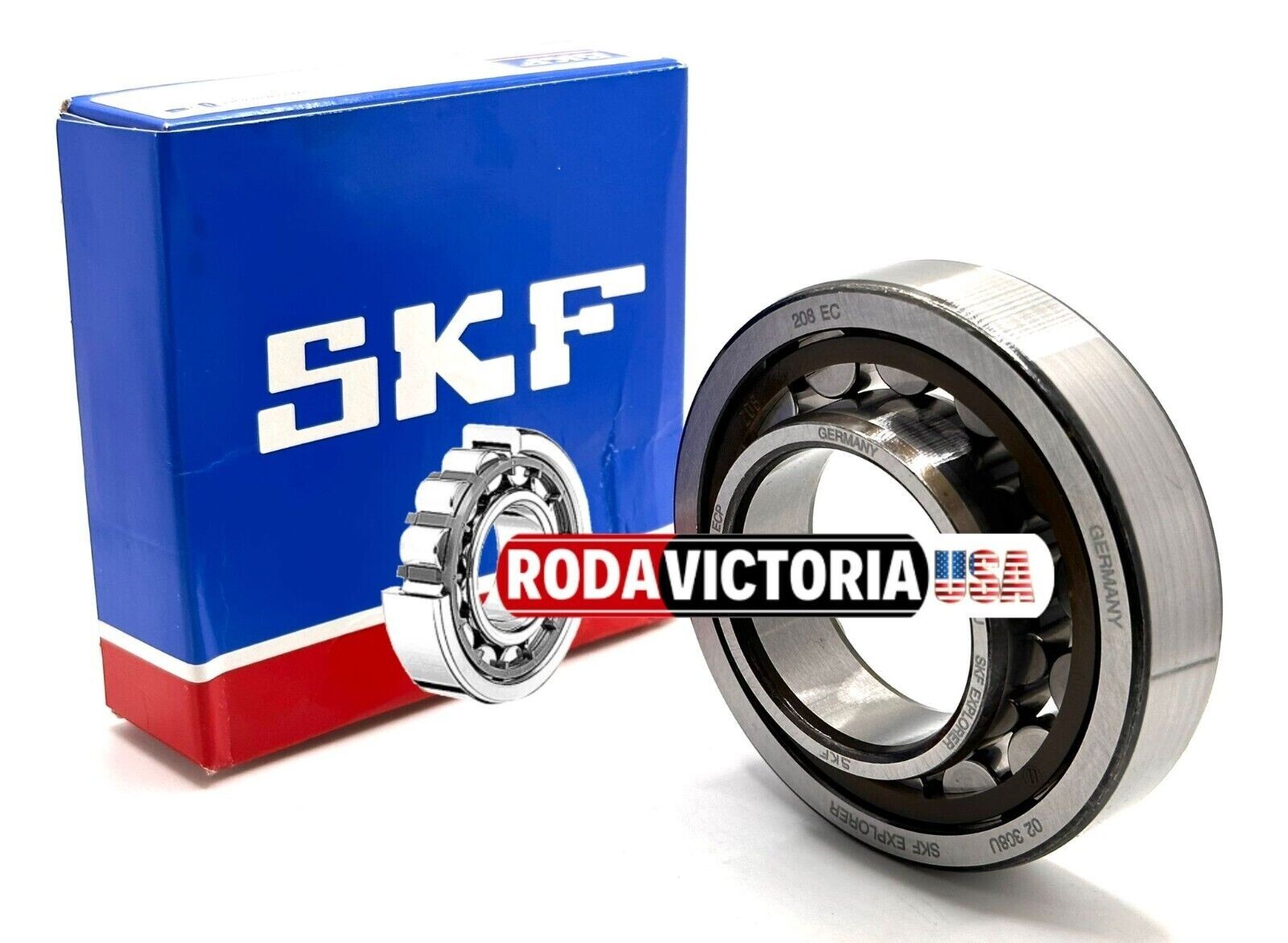 SKF GERMANY NU208 ECJ Cylindrical Roller Bearings 40x80x18 mm