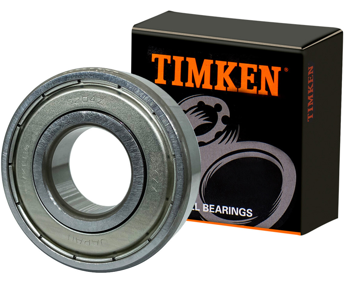 (2PACK) USA TIMKEN 6204-ZZ 20X47X14MM Double Metal Seal Bearings MADE IN JAPAN