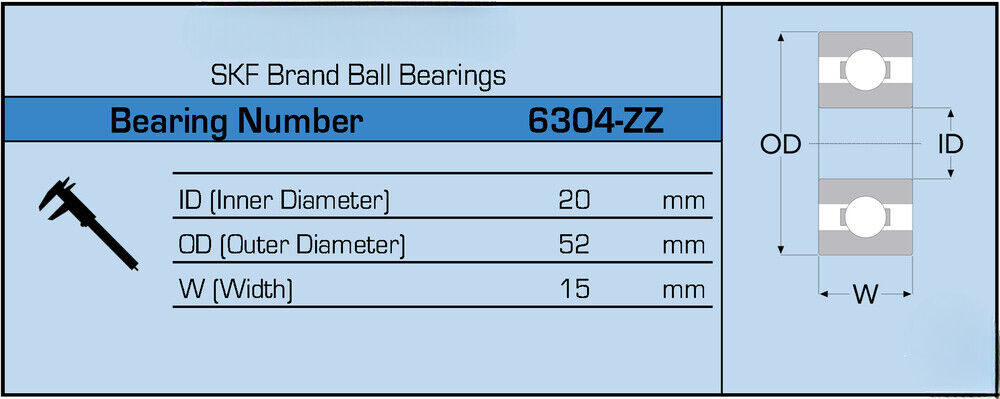SKF 6007-ZZ C3 Brand Metal Shield Ball Bearing 35x62x14 6007 ZZ/C3 6007ZZ/C3 NEW