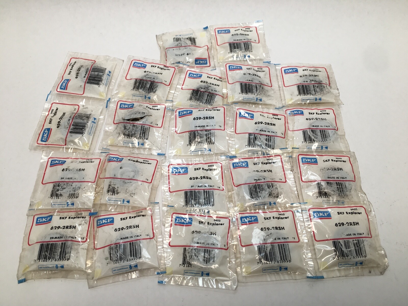 SKF 629-2RSH Bearing Rubber Seals 9x25x8 mm 629 2RSH 2RS RS 629RS Italy 22 pcs