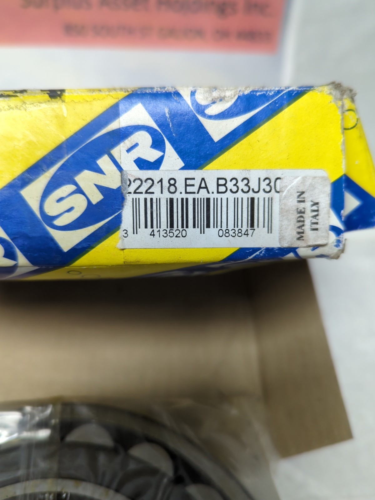 SNR,22218.EA.B33J30,SPHERICAL ROLLER BEARING NOS