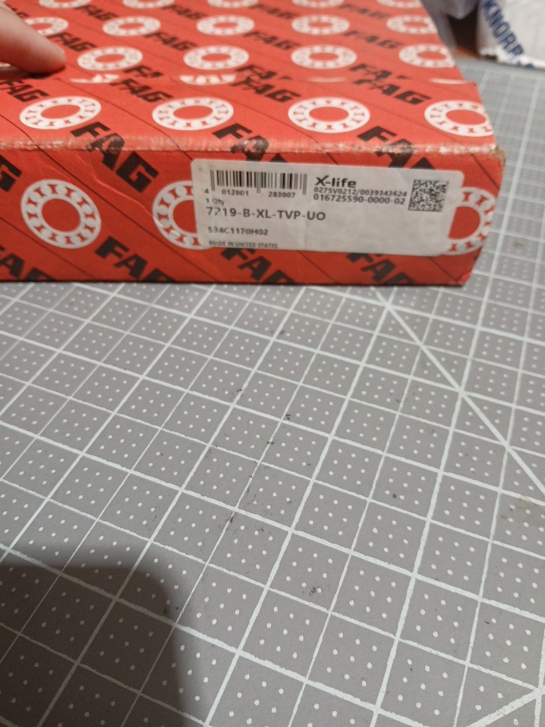 FAG 7219-B-XL-TVP-UO 95x170x32mm Bearings (1pc) New
