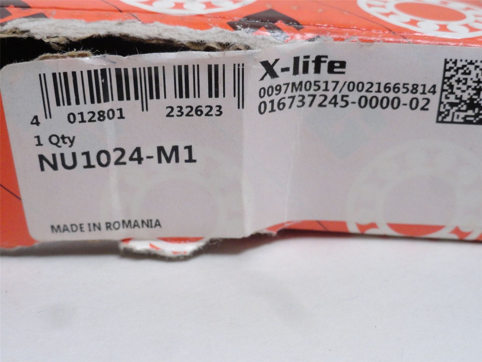 246042 New-No Box; FAG NU1024-M1 Roller Bearing; 120mmID x 180mmOD 28mm Width