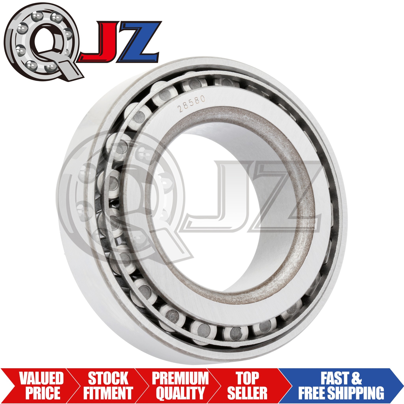 [1-Pack] 28580-28521 Tapered Roller Bearing Set 2″ x 3.625″ x 0.9688″ (IDxODxW)