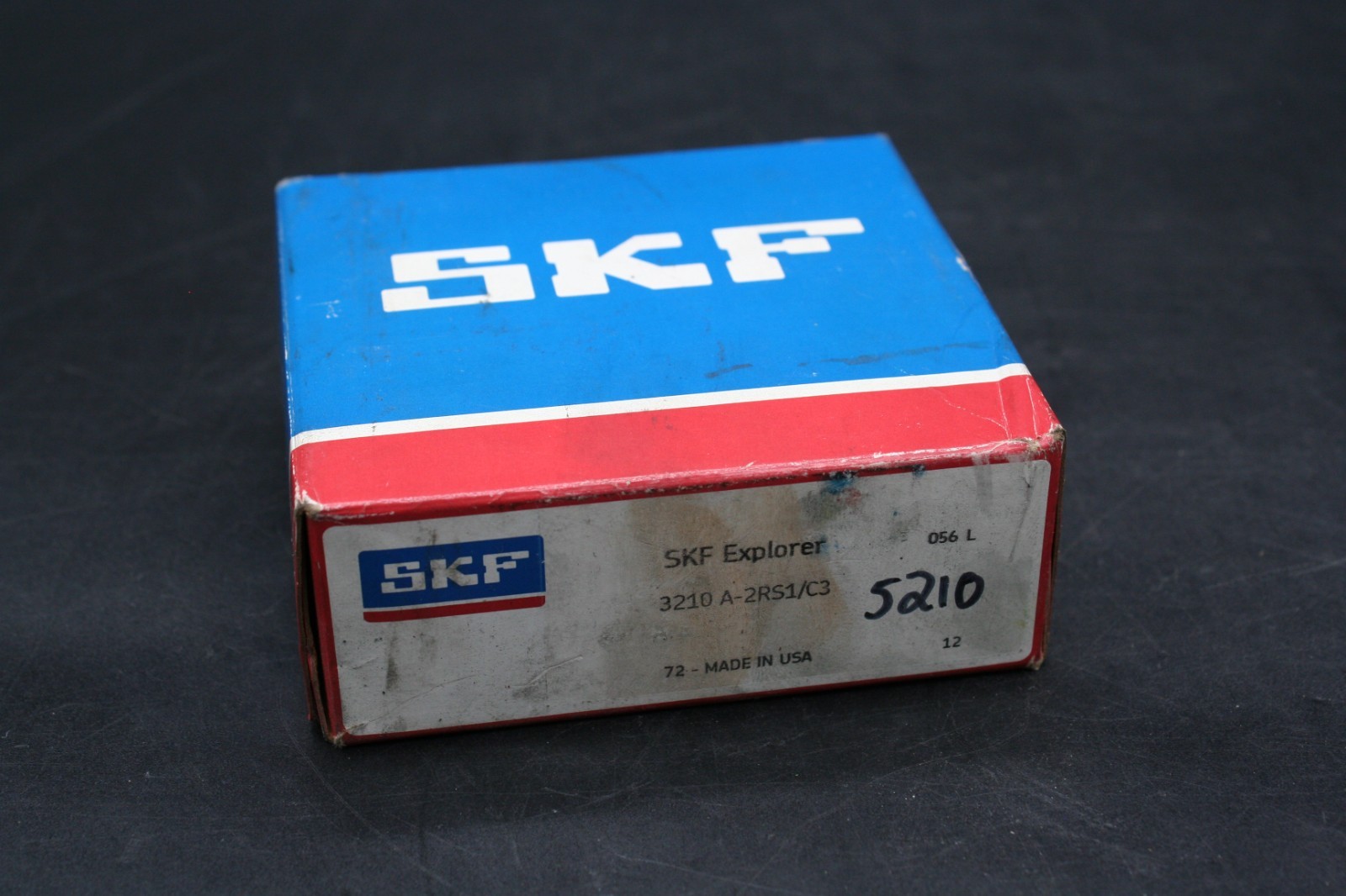 One (1) SKF Explorer 3210 A-2RS1/C3 Double Row Angular Contact Ball Bearing NEW