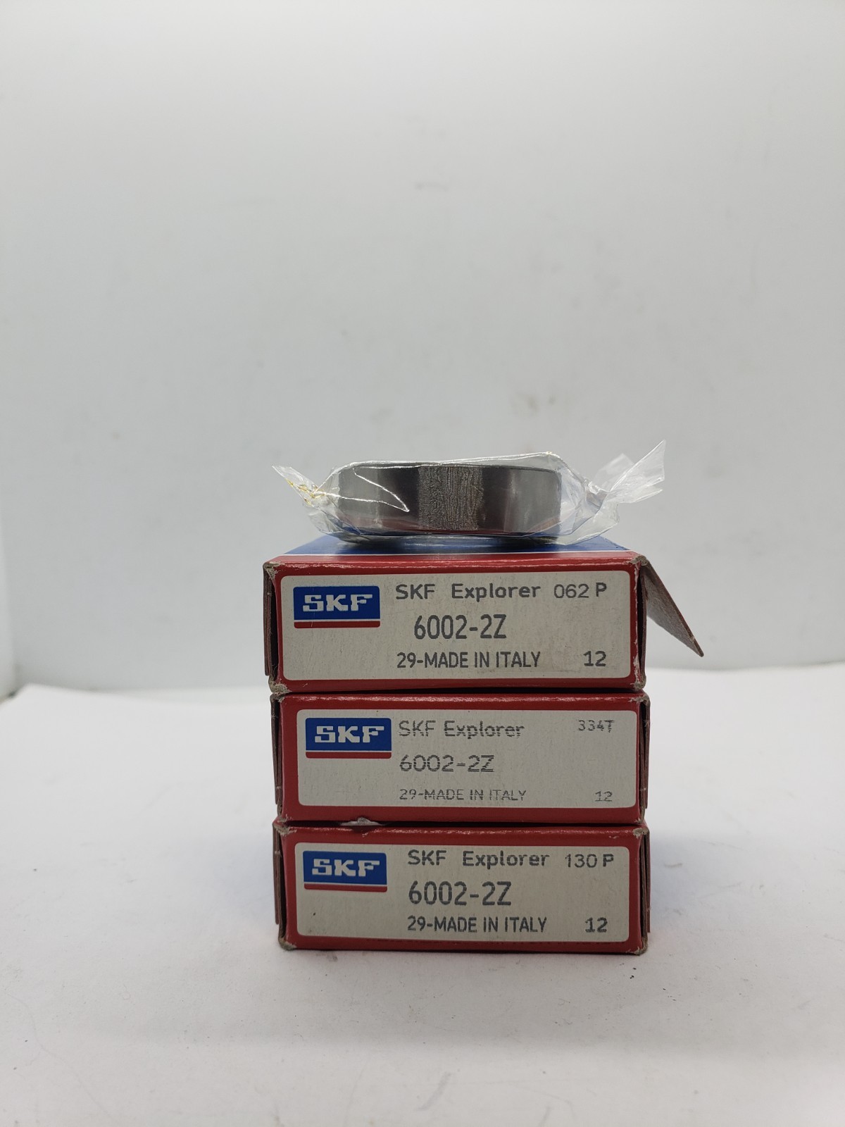 SKF 6002-2Z SHIELDED RADIAL BALL BEARING, LOT OF 3, NIB