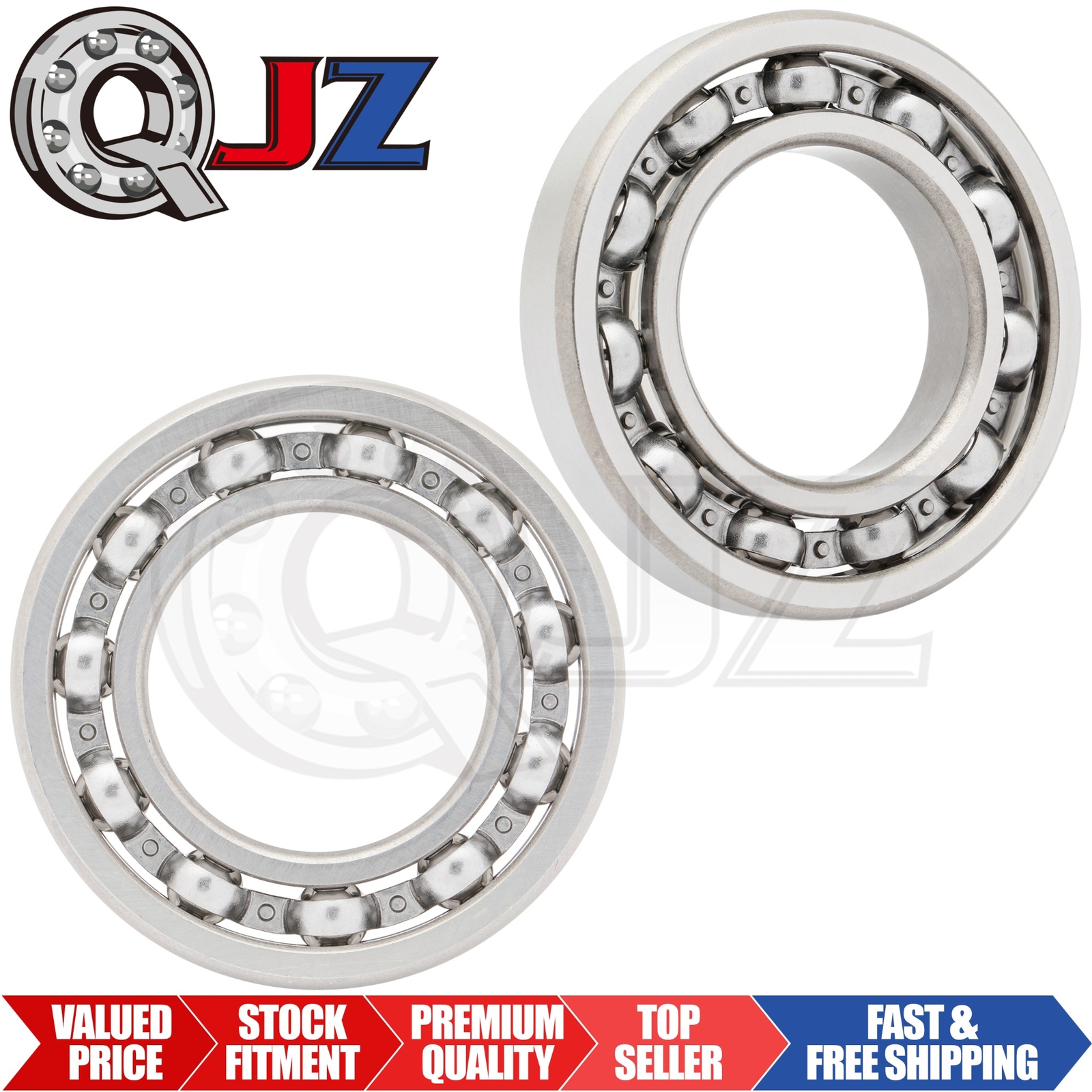 [2-Packs] R22-OPEN Deep Groove Ball Bearing [1.375″ Bore x 2.5″ OD x 0.56″ W]