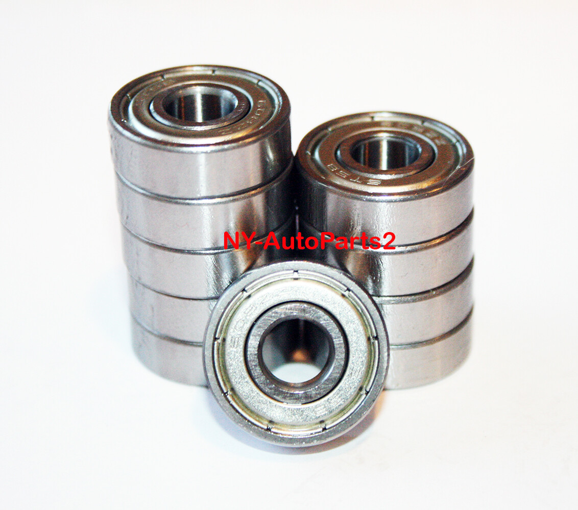 6204-ZZ Premium Sealed Ball Bearings 20 x 47 x 14, 10 pcs 2 Metal Side Seal 6204