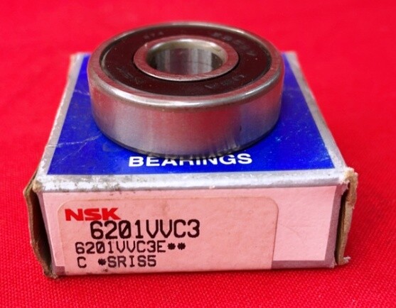 NSK DEEP GROOVE BALL BEARING, 6201VVC3 12MM X 32MM X 10MM **LOT OF 5**