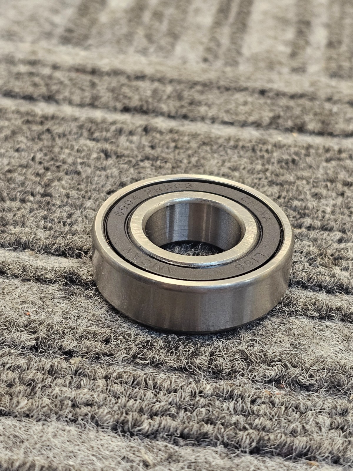 (QTY 3) Amcan 6004 2RS C3: Sealed Single Row Ball Bearings