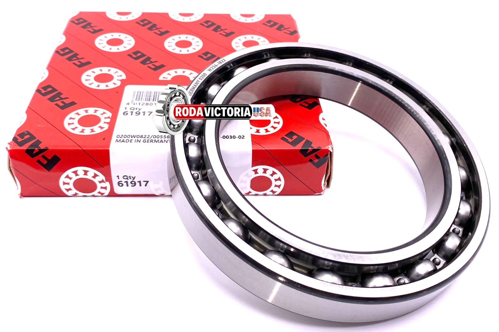 FAG 61917 BALL BEARING, OPEN, NO SEALS FAG 6917 OPEN 85x120x18 mm