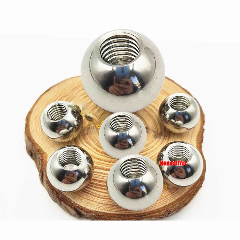 Stainless Steel Drilling Balls Female Thread M6 M8 M12 Blind Hole Ball Knob Nut