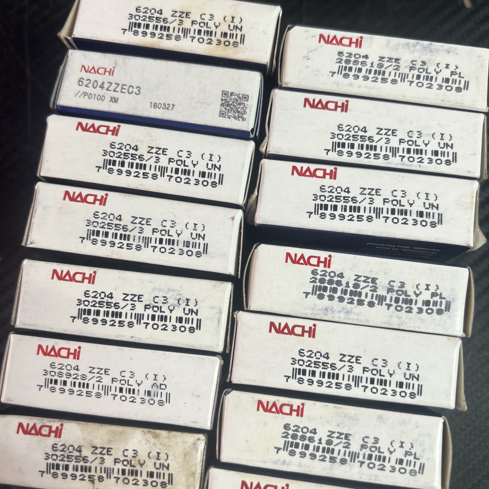Lot of 15 6204-ZZE C3 NACHI Brand Metal Shield Ball Bearing 20x47x14 6204 ZZ