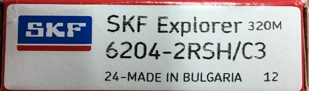 6204-2RS C3 SKF Deep Grove Ball Bearing 20X47X14(mm)