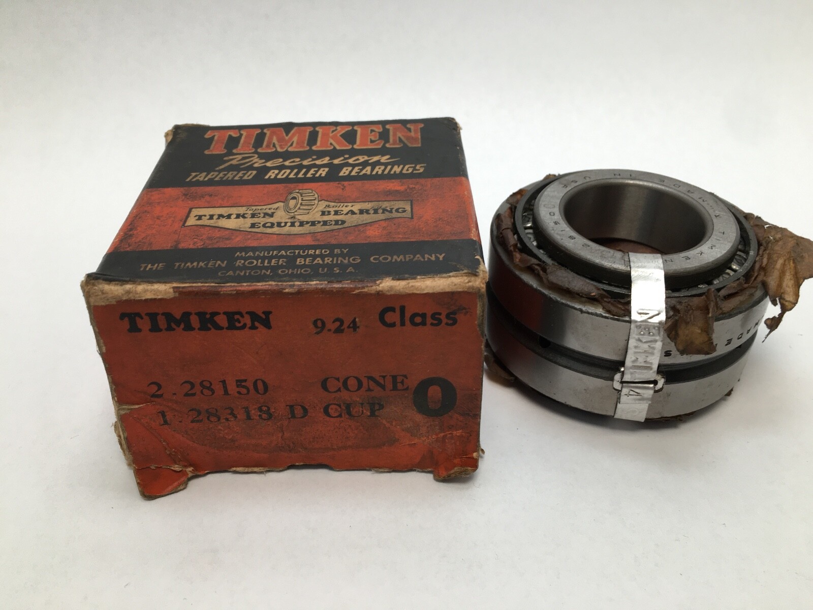 Timken 28150-90024 Double Taper Bearing Cone & Cup 28318D 1-1/2″ ID 3.150″ OD
