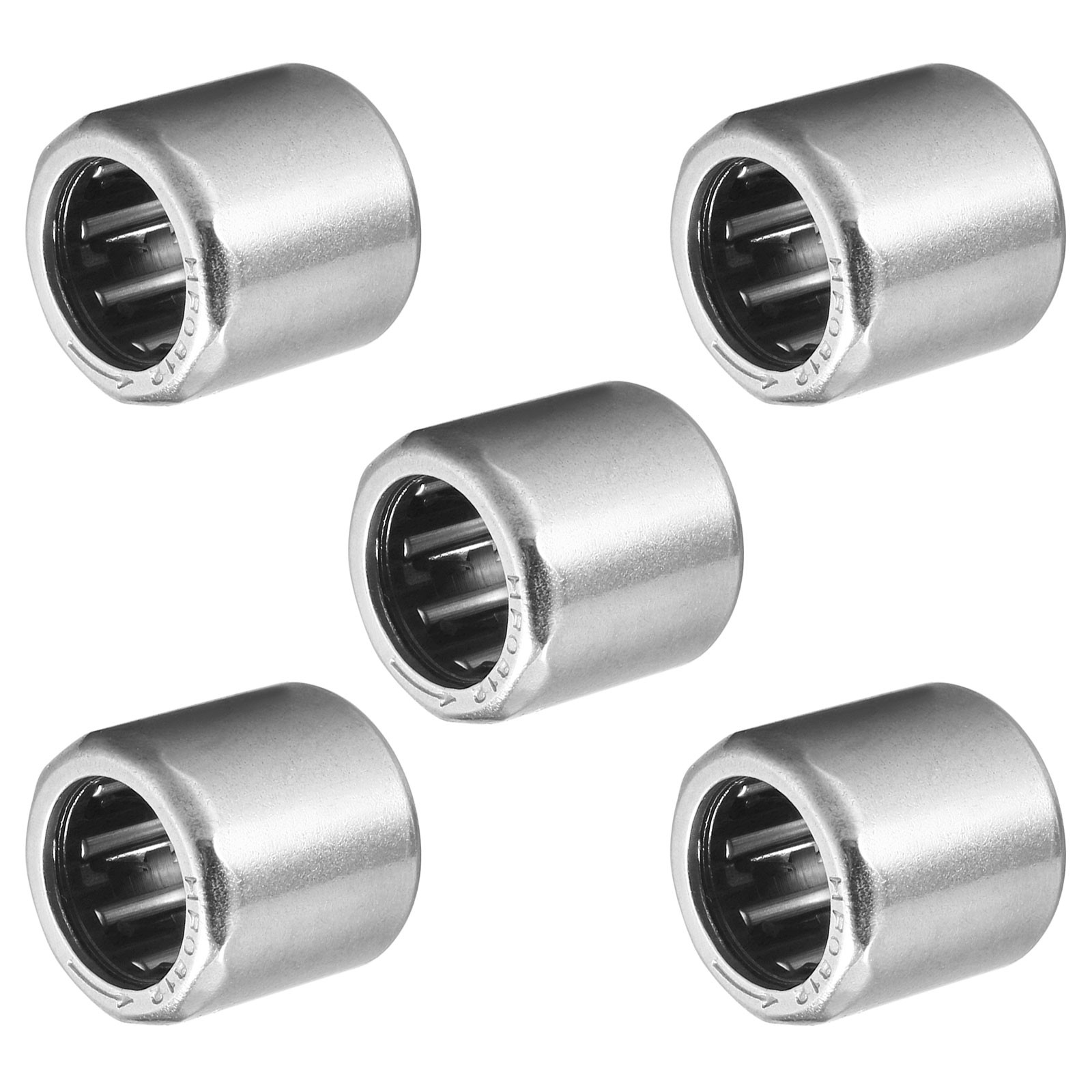 5 Pack 8mm ID x 12mm OD 12mm Height HF0812 Needle Roller Bearings Chromium Steel