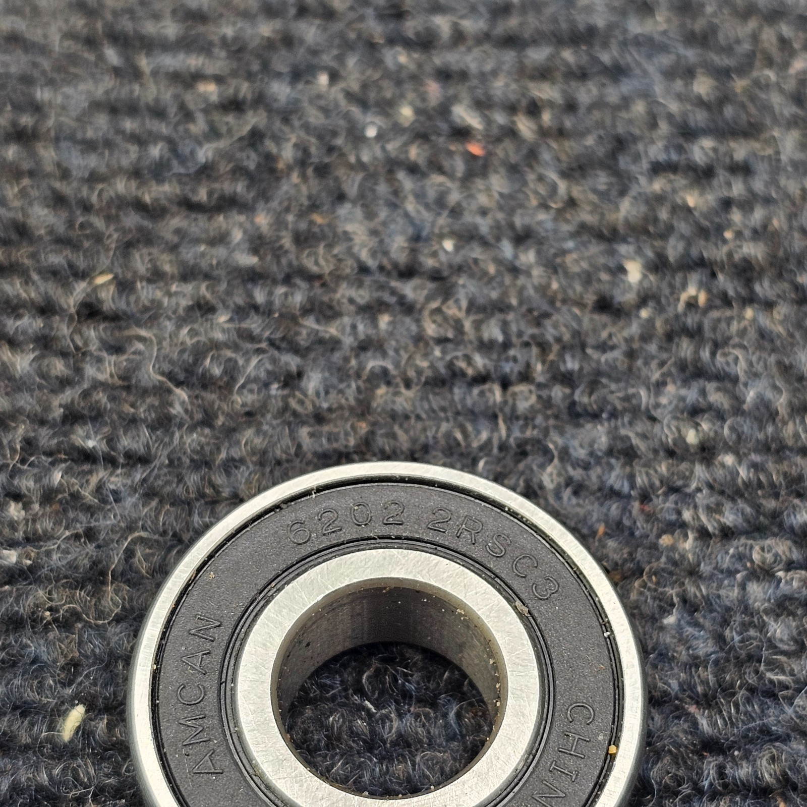 (QTY 4) AMCAN 6202 2RSC3: 5/8 Ball Bearings 15mm ID x 35mm OD x 11mm Width