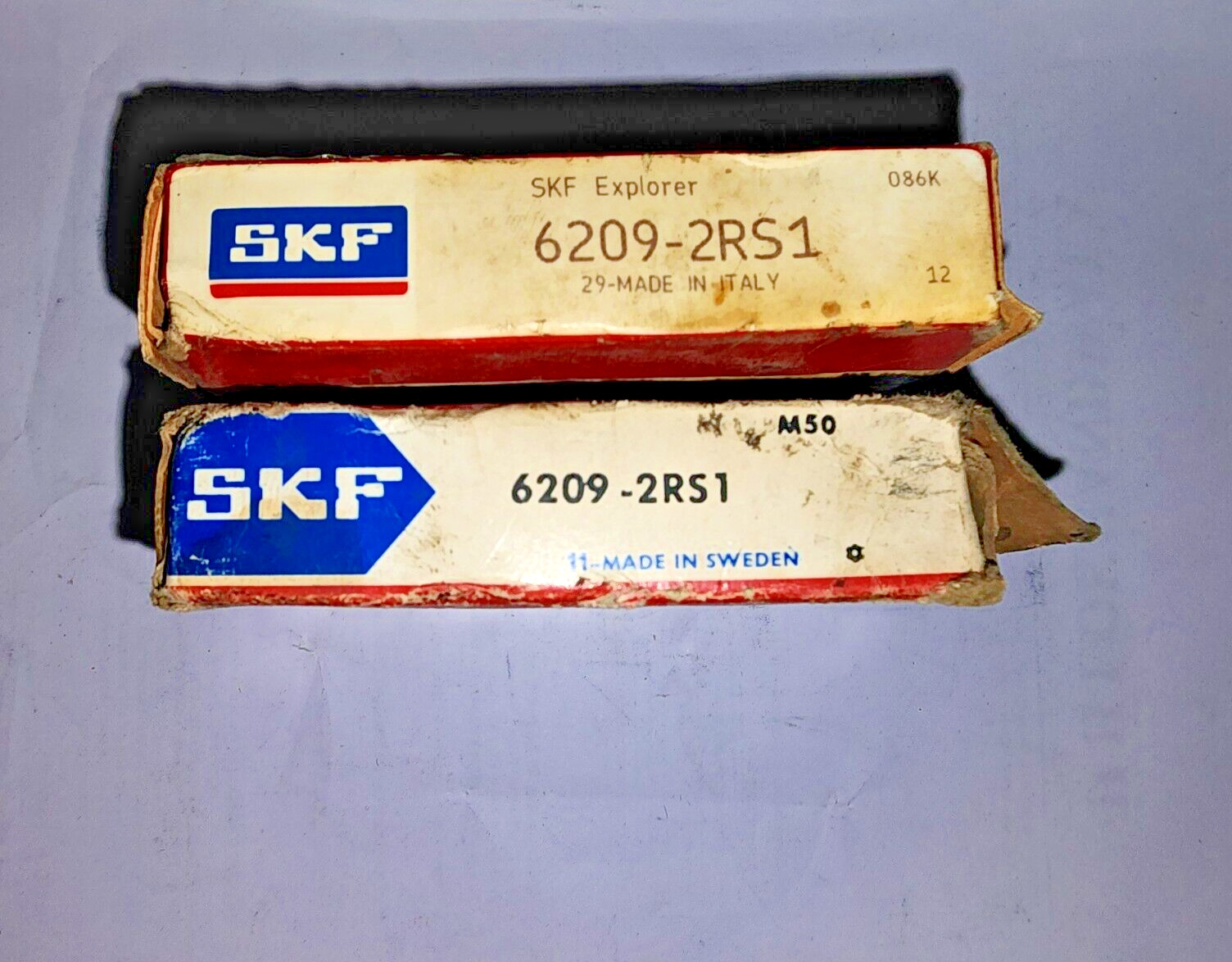 6209 2RS1 SKF SWEDEN Ball Bearing Double Metal Shield 45X85X19mm 62092RS1 LOT 2