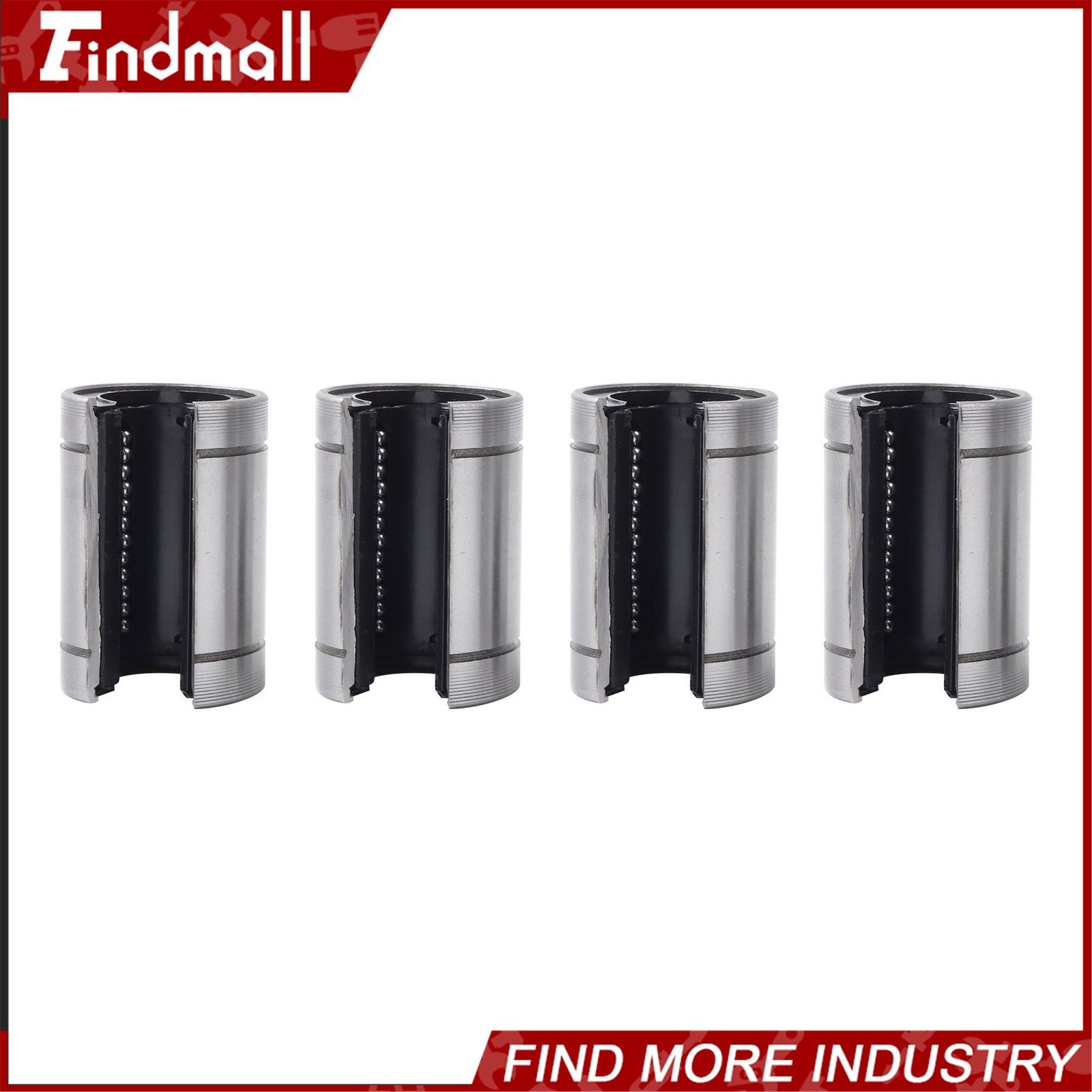Findmall 4pcs LM25UUOP Open Linear Ball Bearings 25x40x59mm – CNC Machine Parts
