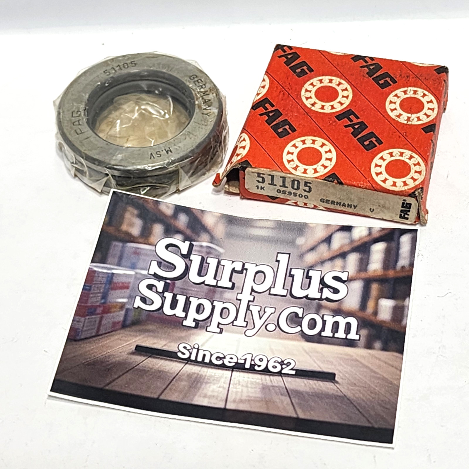 51105 / 51105 Fag Ball Thrust Bearing 25 mm Bore, 42 mm OD, 11 mm Separable