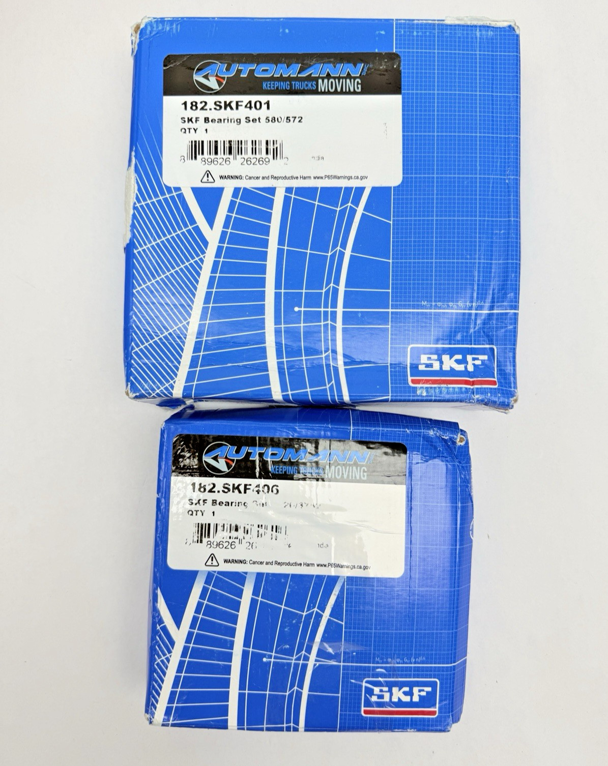 Set Of 2, SKF Bearings, 1, 182.SKF401 and 1, 182.SKF406