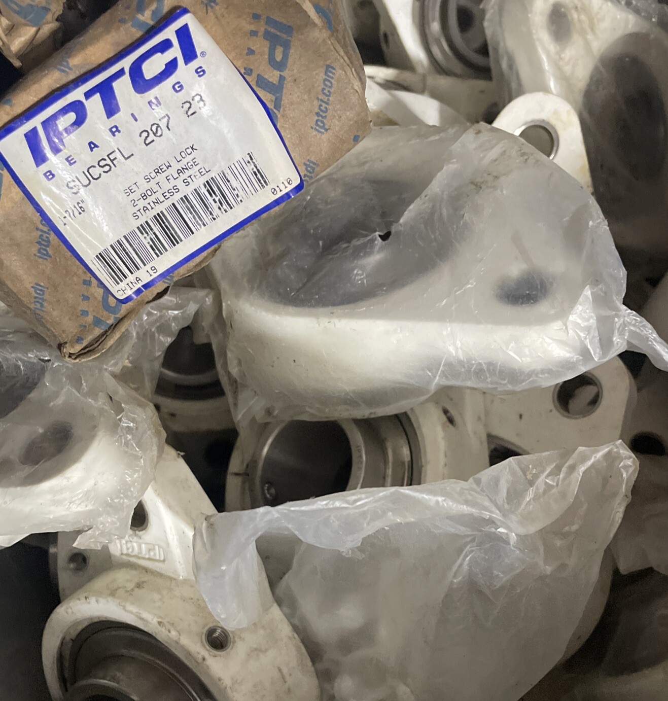 IPTCI Bearings Set Screw Lock 1-7/16″ 2-Bolt Flange Bearings SUCSFL 207-23 Lot