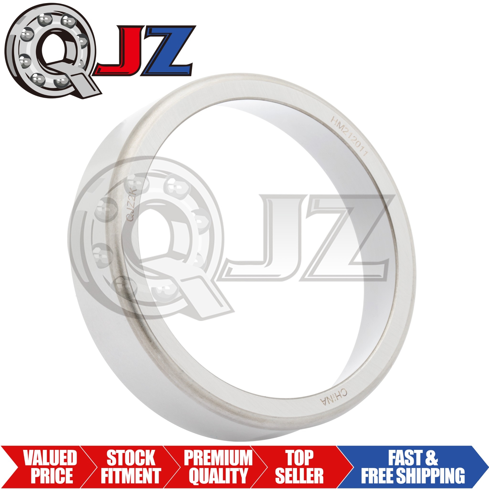 [1-Pack] HM212011 Tapered Roller Bearing Cup 4.8125″ (Outer) x 1.17″ (Width)