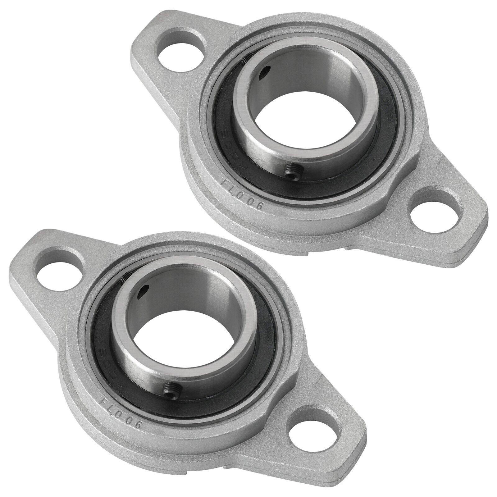 2 set KFL004 KFL005 KFL006 Pillow Block Flange Bearing 20/25/30mm Bore Diameter