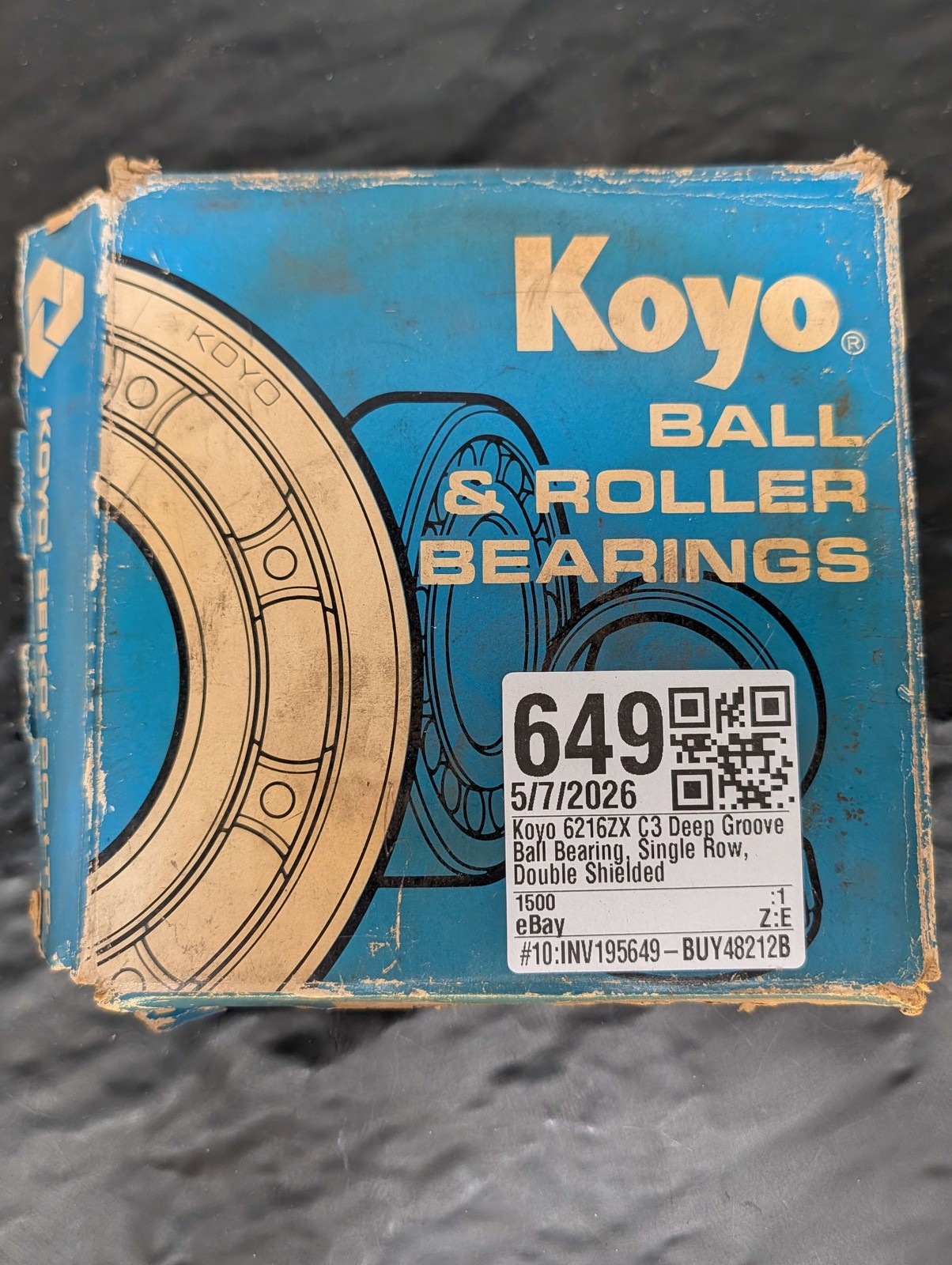 Koyo 6216ZX 6216ZZX C3 Deep Groove Ball Bearing Single Row Double Shielded