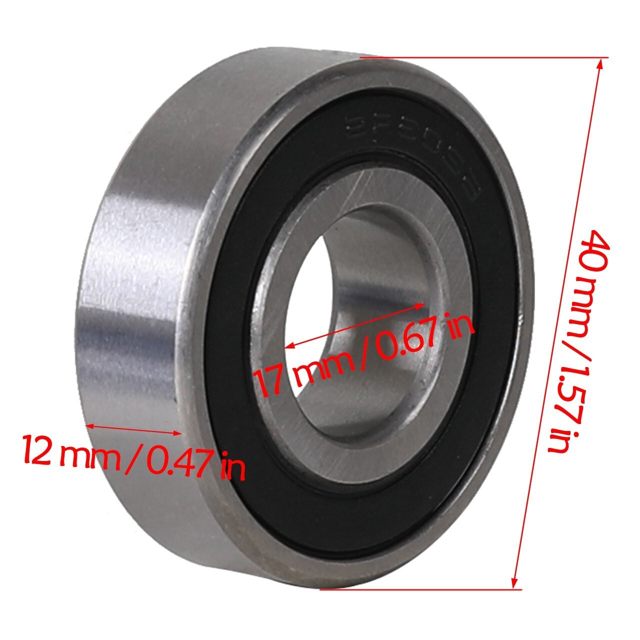 2pack TIMKEN 6203-2RS 17x40x12 Rubber Sealed 17mm/40mm/12mm Ball Bearing 6203R5