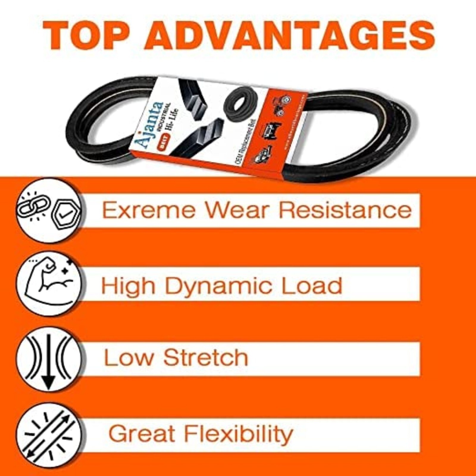 MTD OEM Replacement Belt 754-04044, 954-04044, 954-04044A 1/2×134