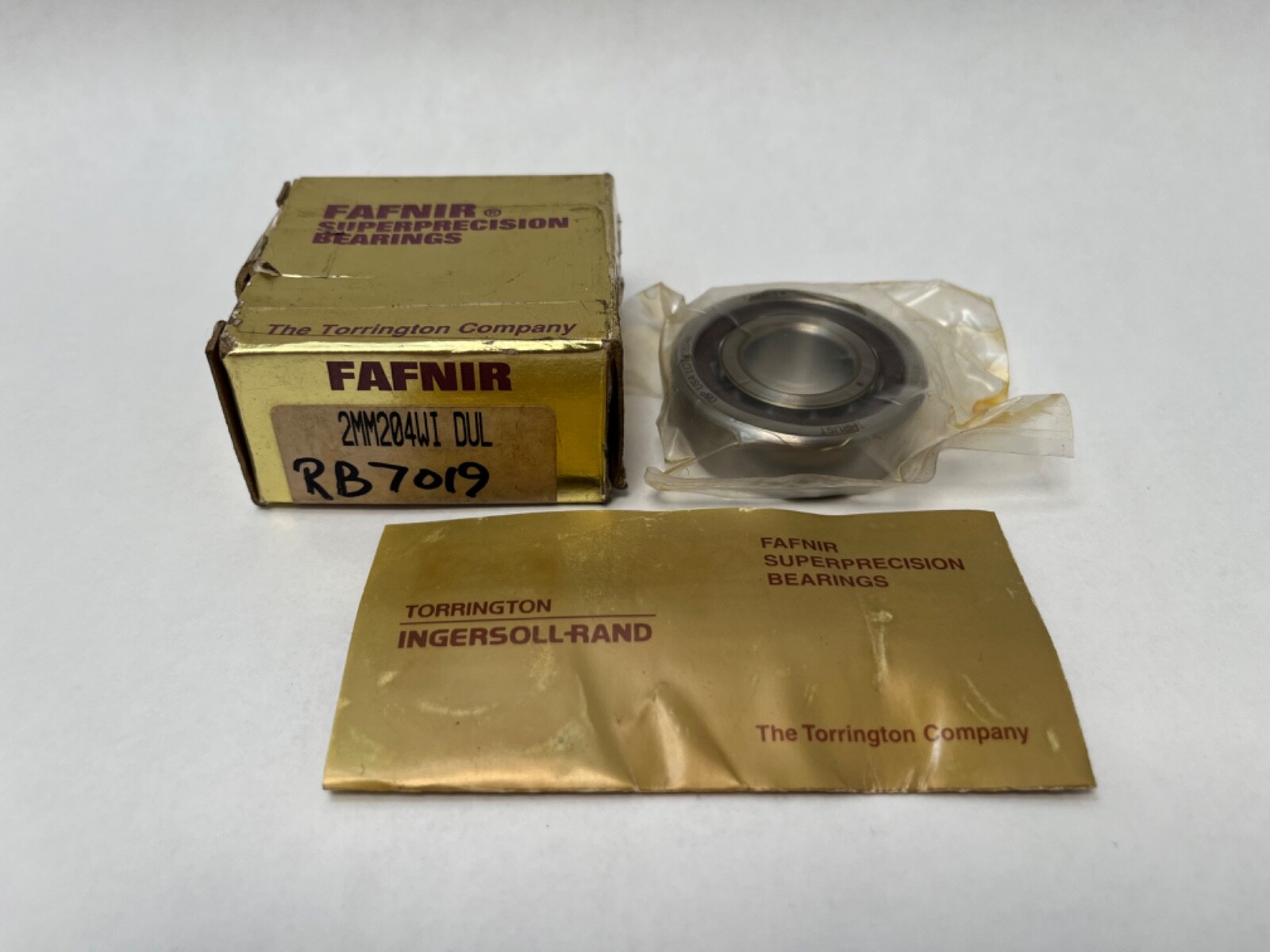 Fafnir 2MM204WI-SUL Bearing 20x47x14 mm 7204-C 2MM-204-WI-UL USA