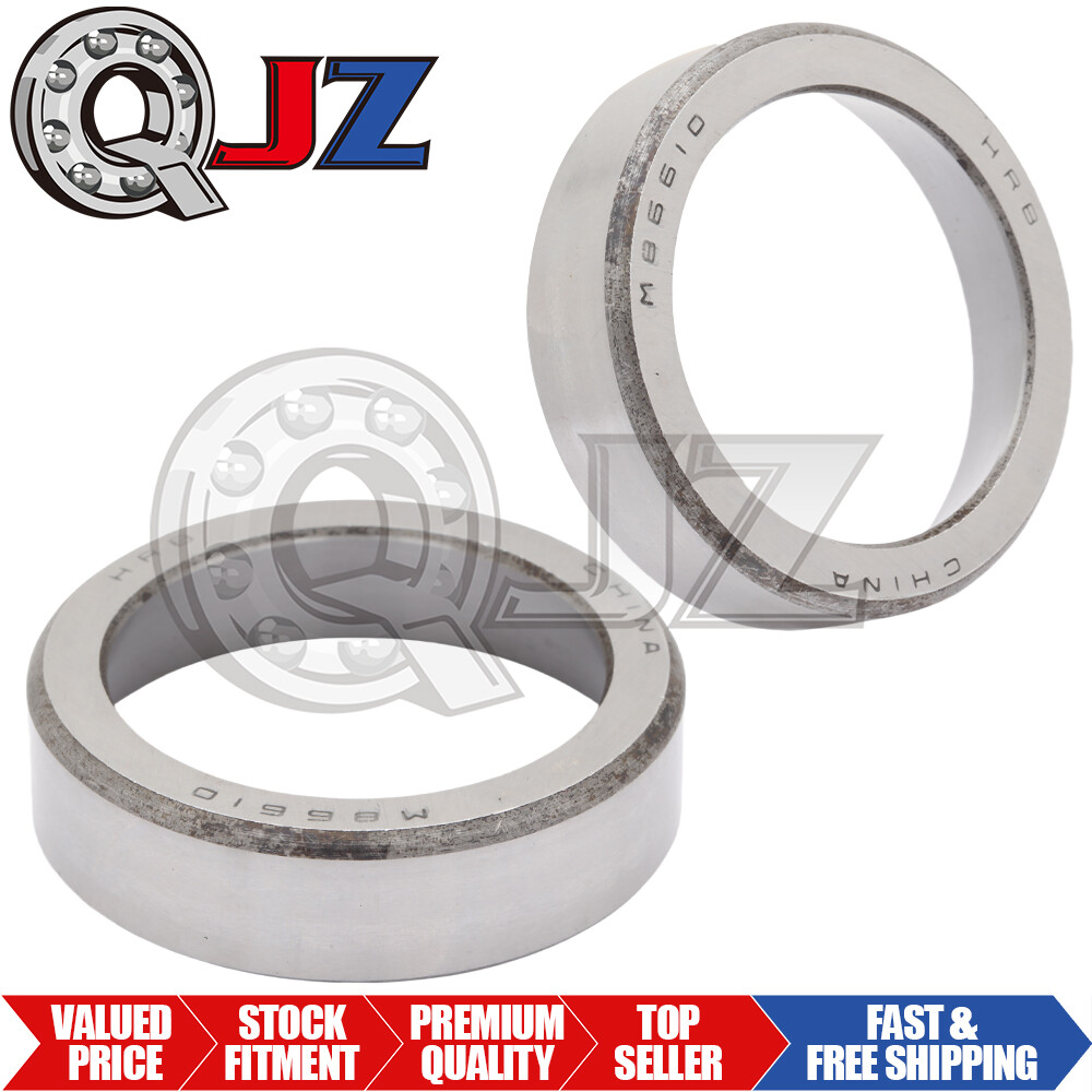 [2-Pack] M86610 Tapered Roller Bearing Single Cup [2.53 in OD x 0.656 in W]