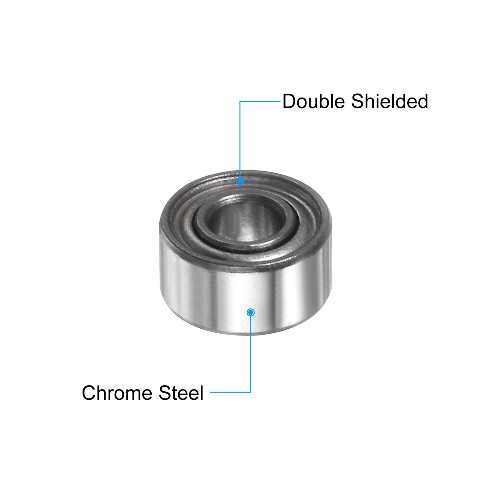 20X MR52ZZ Bearings 2x5x2.5mm Chrome Steel Mini Bearing Double Shielded ABEC3