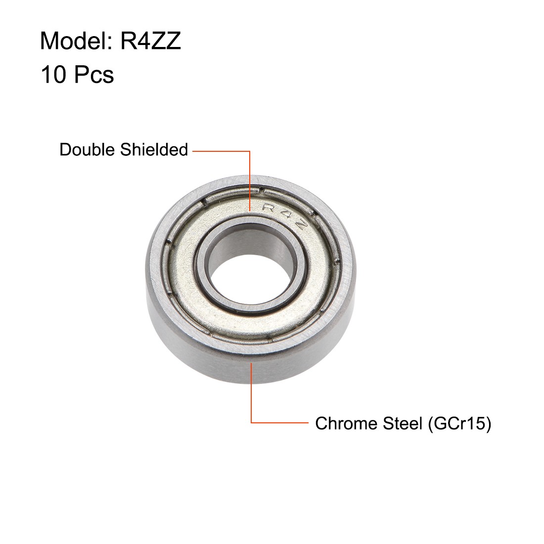 10 x R4ZZ Deep Groove Ball Bearing 1/4″x5/8″x0.196″ Shielded Z2 Lever Bearings