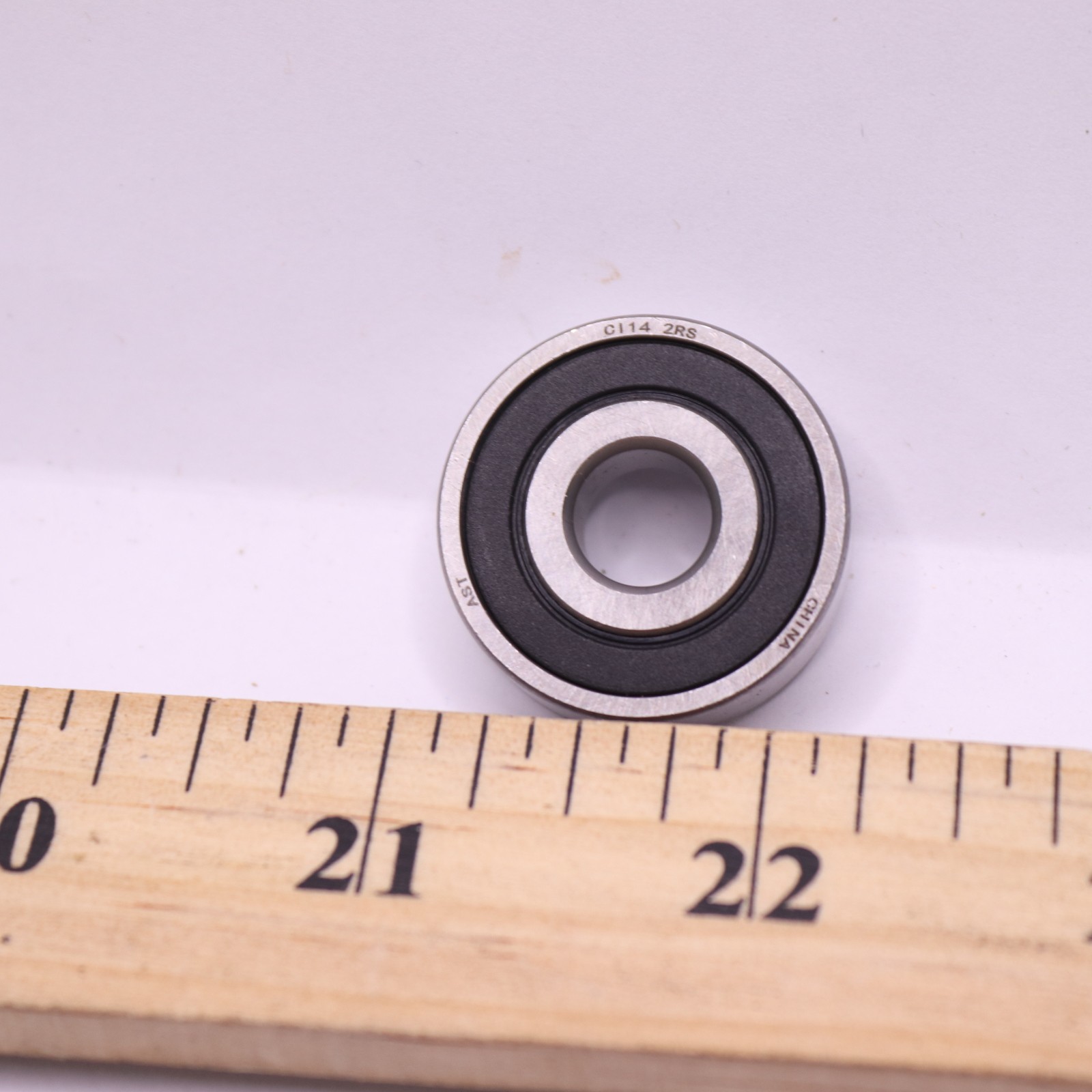 (10-Pk) AST Ball Bearing 0.3750″ Bore x 1.1250″ OD x 0.3750″W CI14-2RS