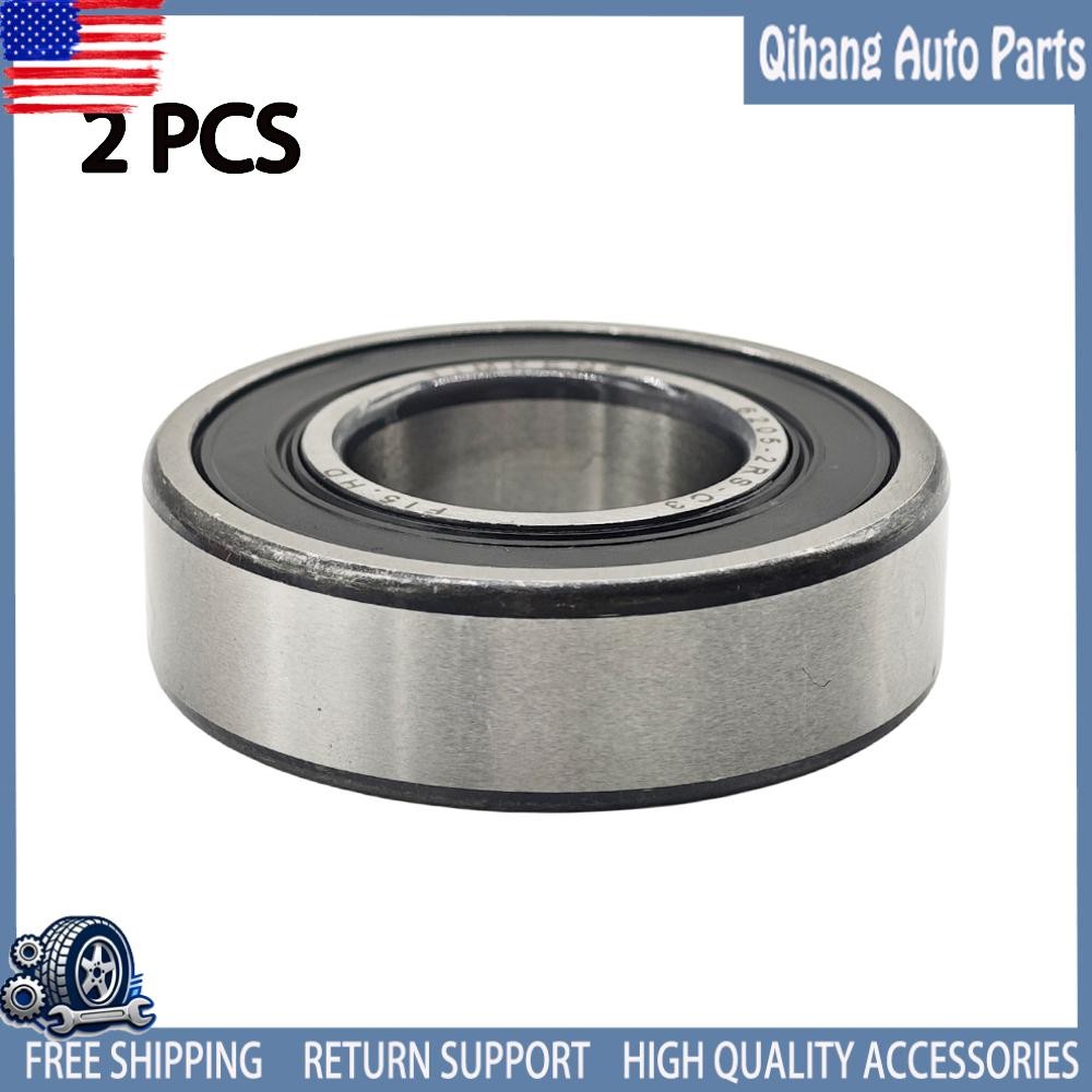 2 PACK Double Rubber Seal Bearings 6205RS For TIMKEN 6205-2RS C3 25X52X15MM