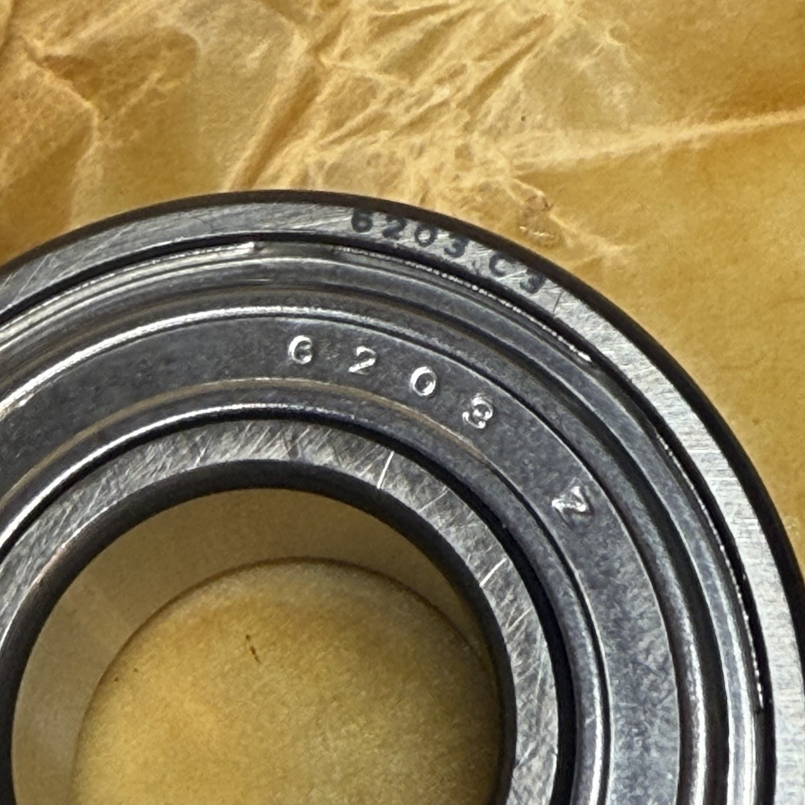 Sealed Power Bearing 6203 C3 1.56″ O.D. 0.66″ I.D. 0.45″ Thick – N28 F-7503 264