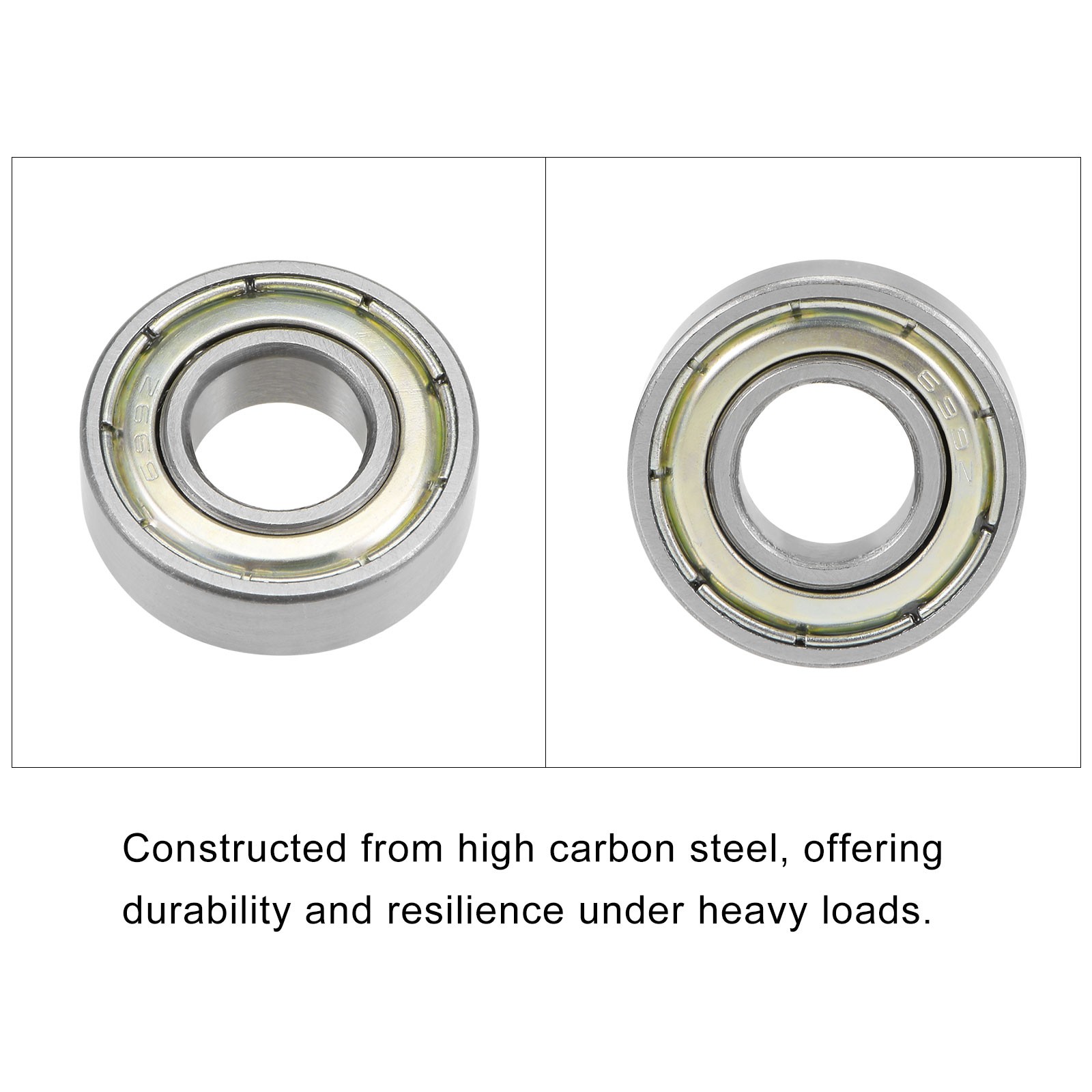 699ZZ, 9mmx20mmx6mm, 5Pcs, Carbon Steel Double Shielded Industrial Bearings
