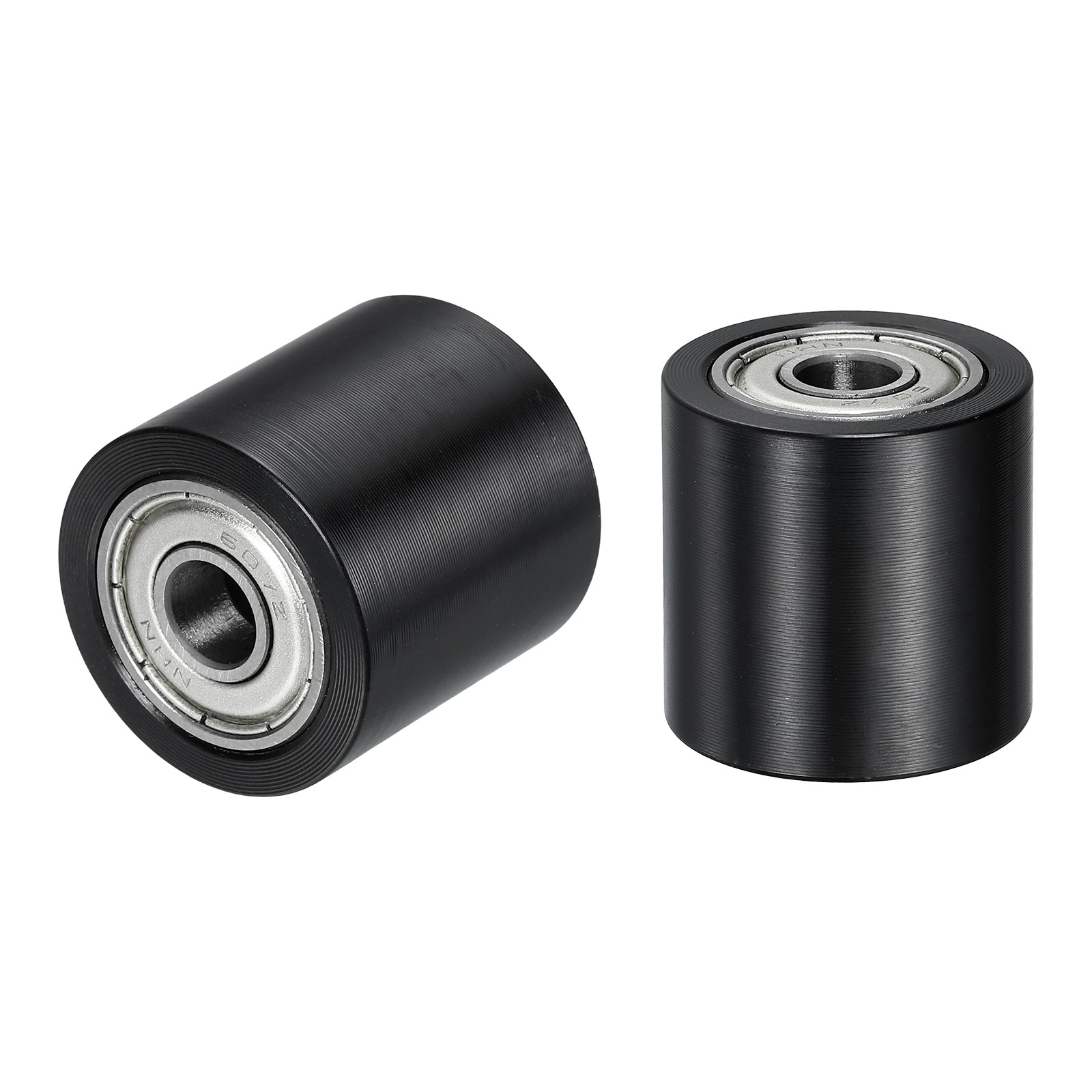 2Pcs POM Roller Wheel with Bearings, 7mm x 25mm x 25mm Bearing Pulley