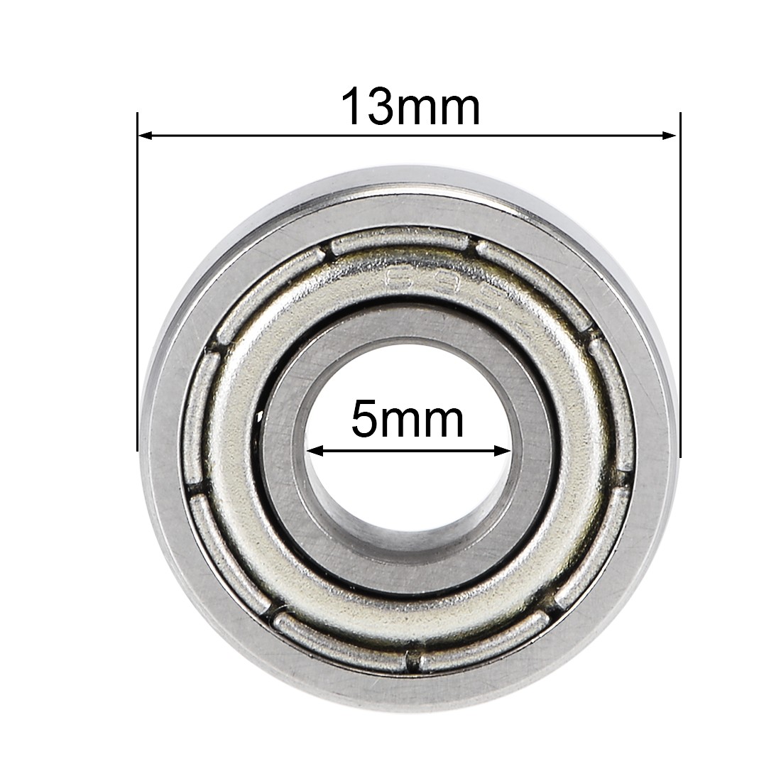S695ZZ Deep Groove Ball Bearings 5x13x4mm Double Shielded Stainless Steel 4pcs